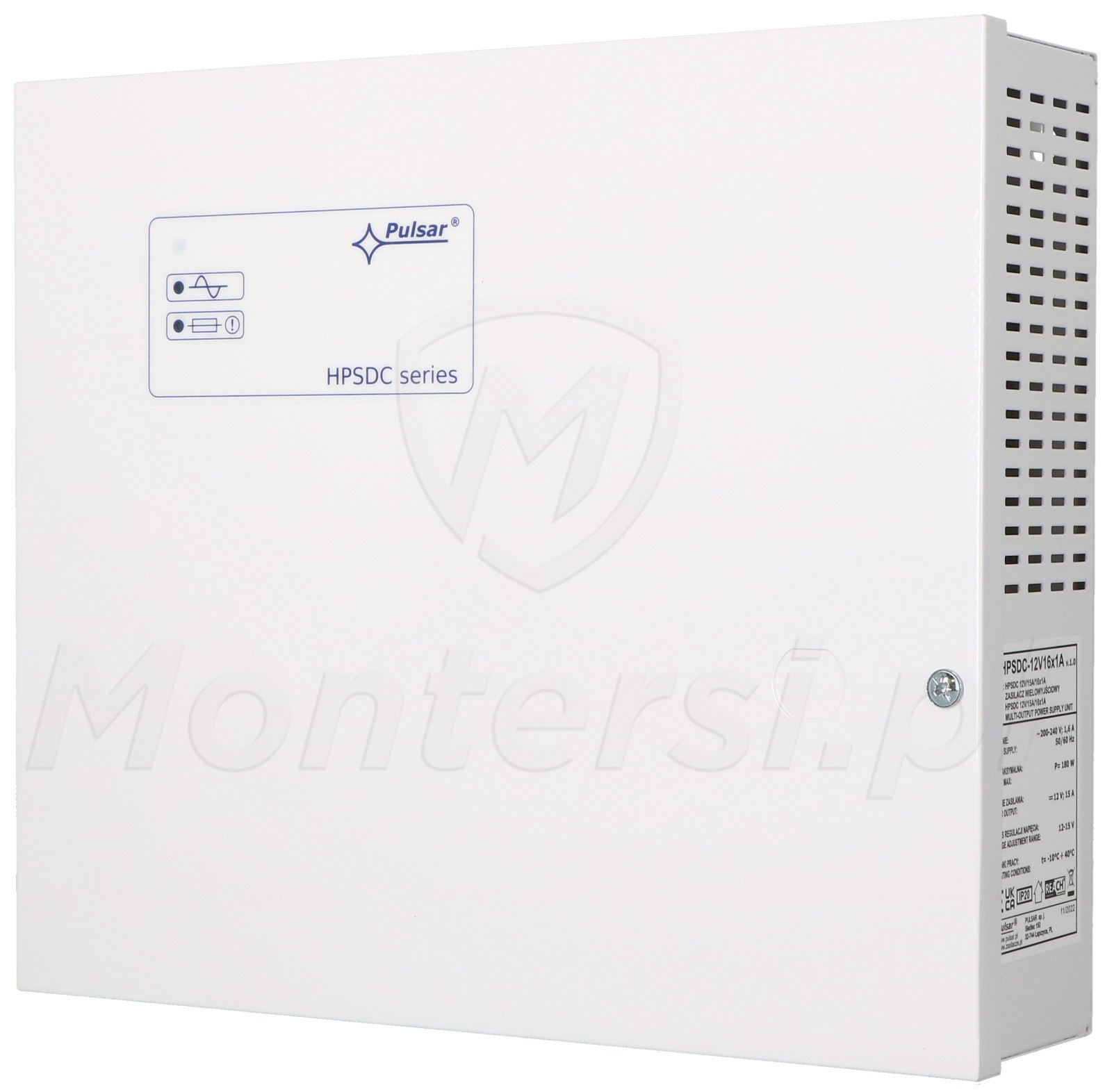 HPSDC-12V16x1A - Zasilacz impulsowy 12V/16x1A