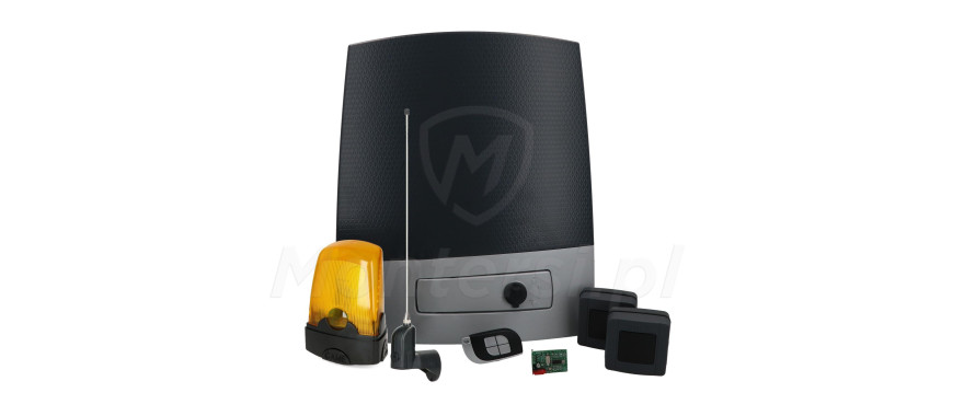 Siłownik + lampa RGB + fotokomórki + pilot + karta częstotliwości 