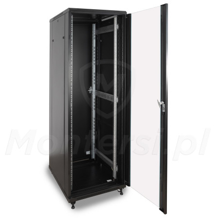 Otwarte drzwi szklane 