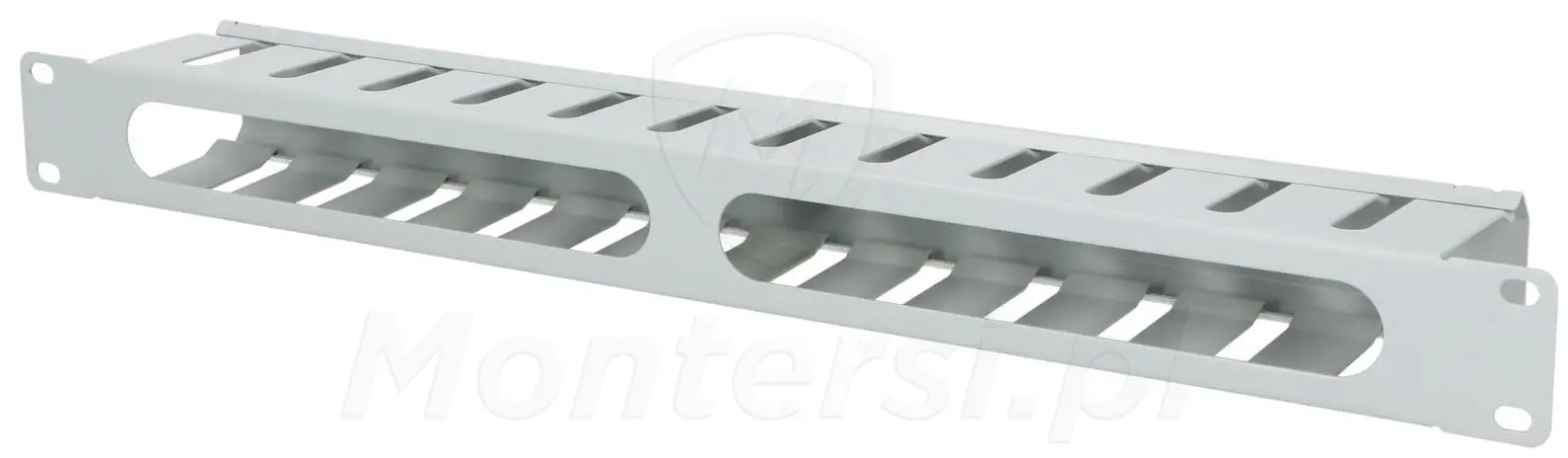 PIX-R19-CMC-1U-G - Organizer kabli 1U z pokrywą