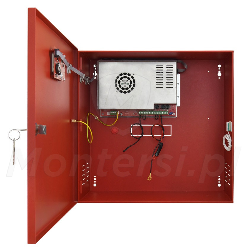 EN54C-10A40LCD - Zasilacz buforowy 24 V / 10 A, 2x 40 Ah, interfejs ethernet / RS485, panel LCD
