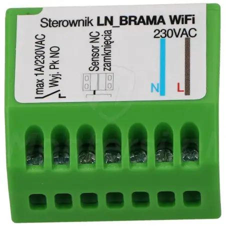 LN BRAMA Wi-Fi - góra sterownika