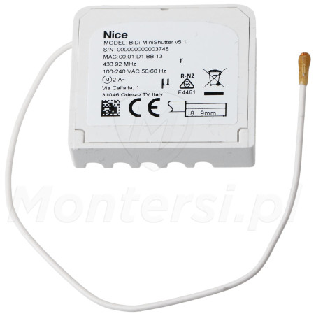 BiDi-MiniShutter - tył sterownika