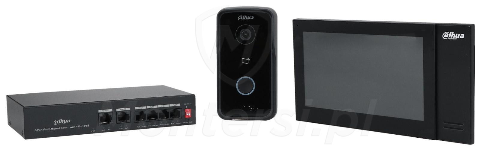 KTP02 - zestaw wideodomofonowy IP KIT