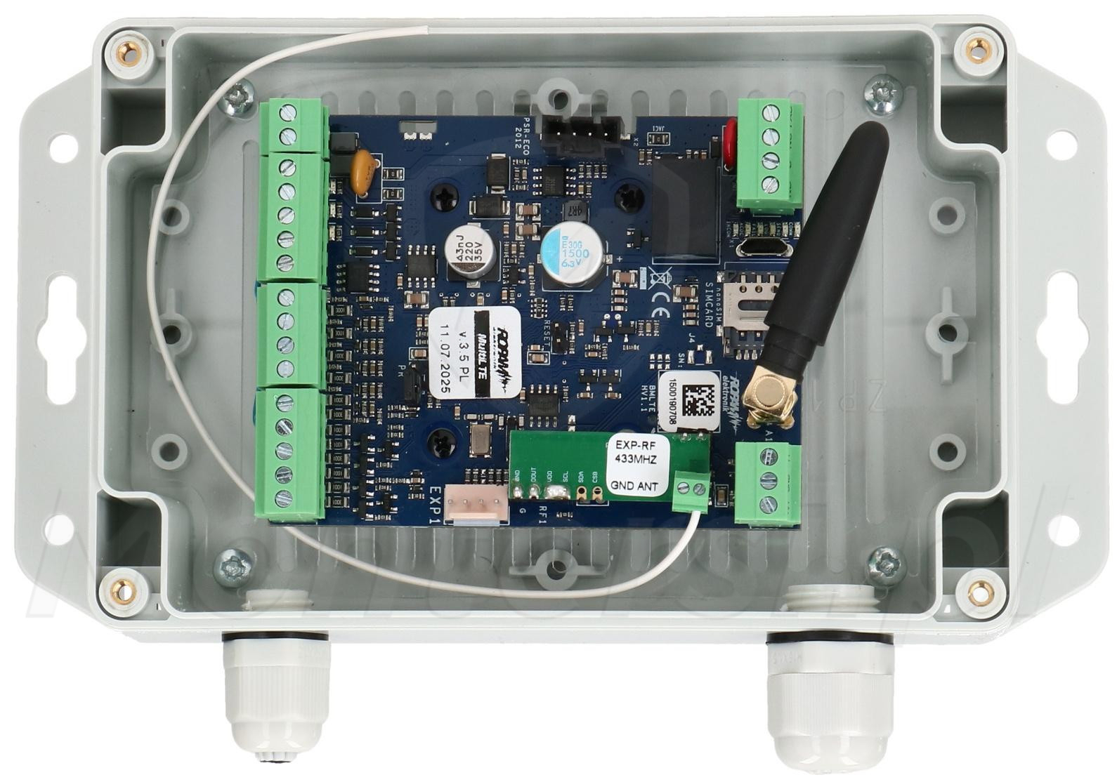 MultiLTE-RF-SETH - Moduł powiadomienia i sterowania LTE, radioodbiornik w obudowie hermetycznej