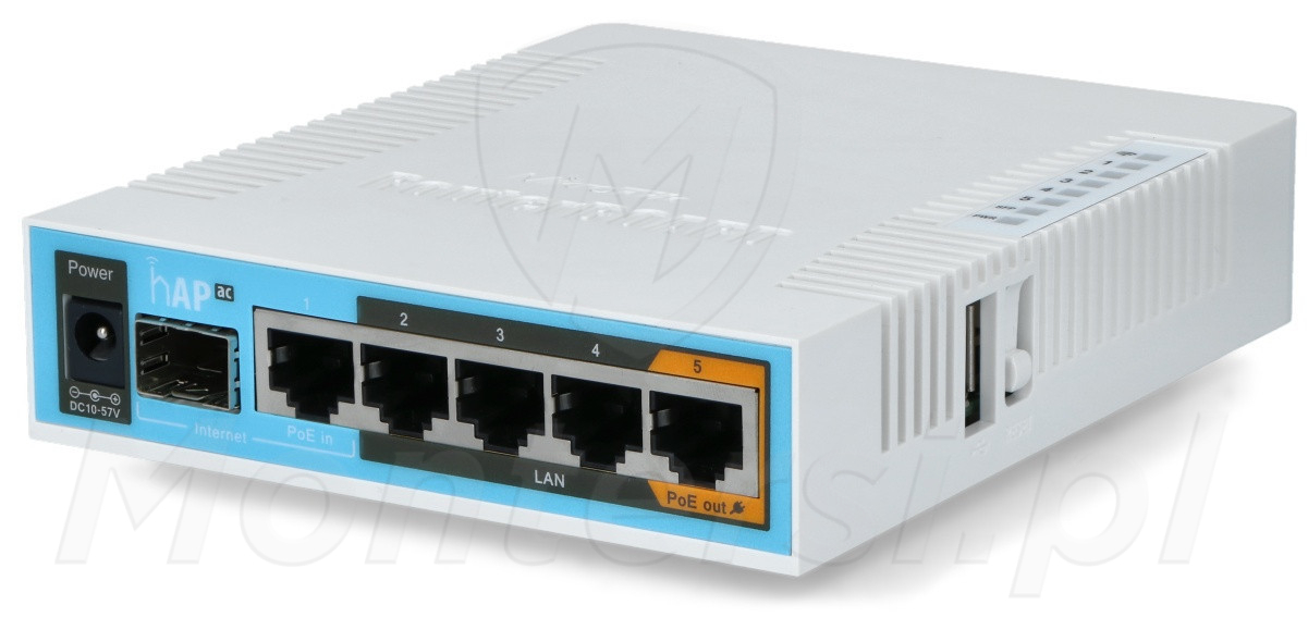 hAP ac - Router bezprzewodowy dualband Mikrotik RB962UIGS-5HACT2HNT