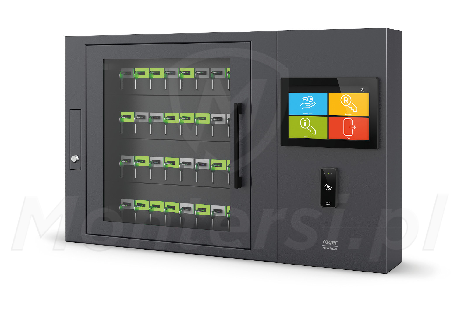 RKD32-SE - Elektroniczny depozytor kluczy, 32 klucze, LCD