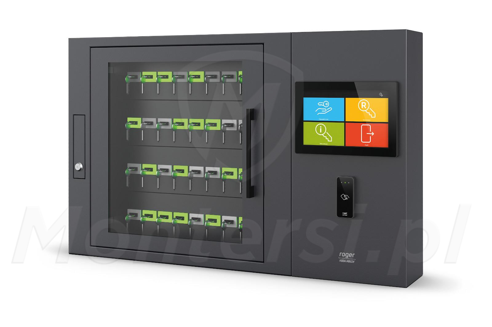 RKD32-SE - Elektroniczny depozytor kluczy, 32 klucze, LCD