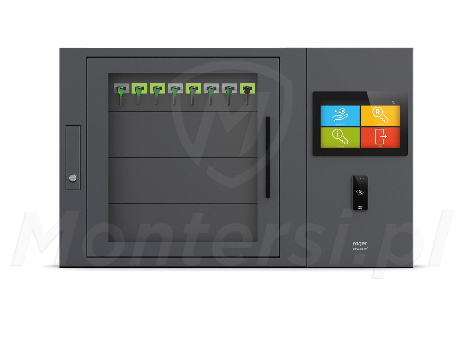 RKD32-SE-8 - Elektroniczny depozytor kluczy, 8 kluczy, LCD