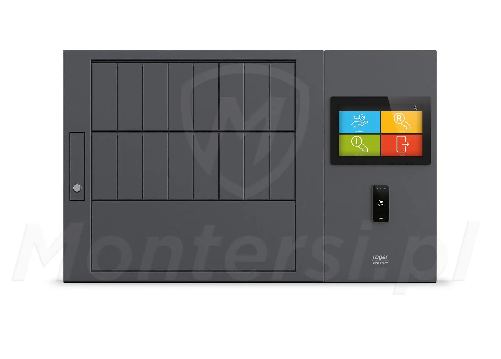 RKD24CT-SE-16 - Elektroniczny depozytor kluczy, 16 niezależnych skrytek, LCD