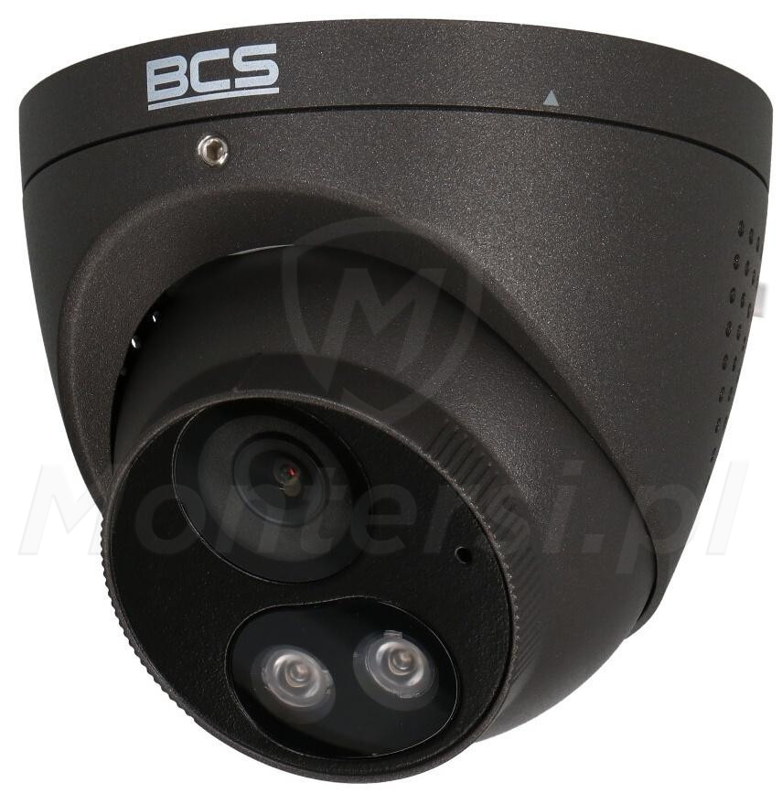 BCS-P-EIP28FSR3L3-Ai2-G - Kopułkowa kamera IP, 8 Mpx, IR+LED, Mikrofon + Głośnik