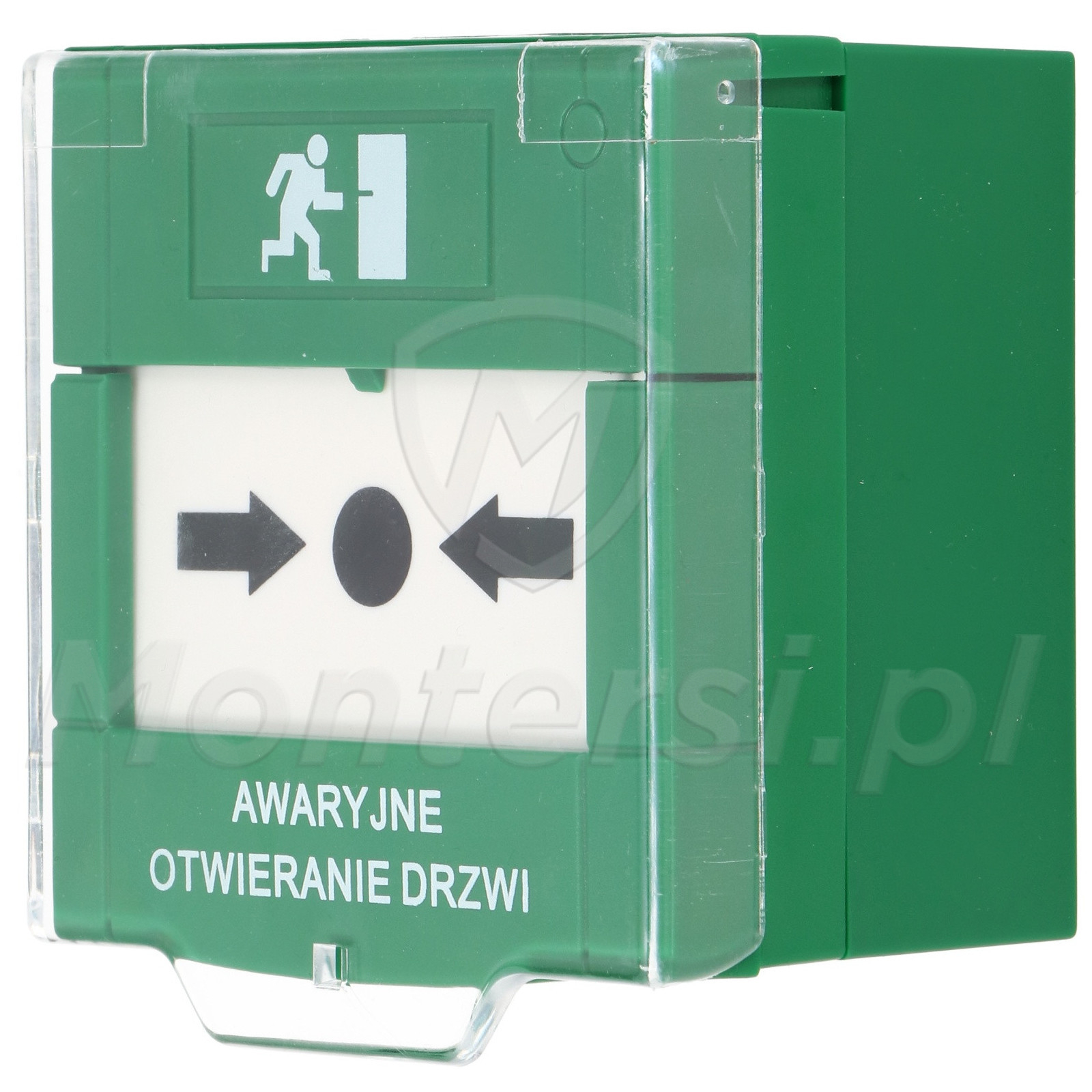 PW-GREEN-POL-N - przycisk awaryjnego otwierania