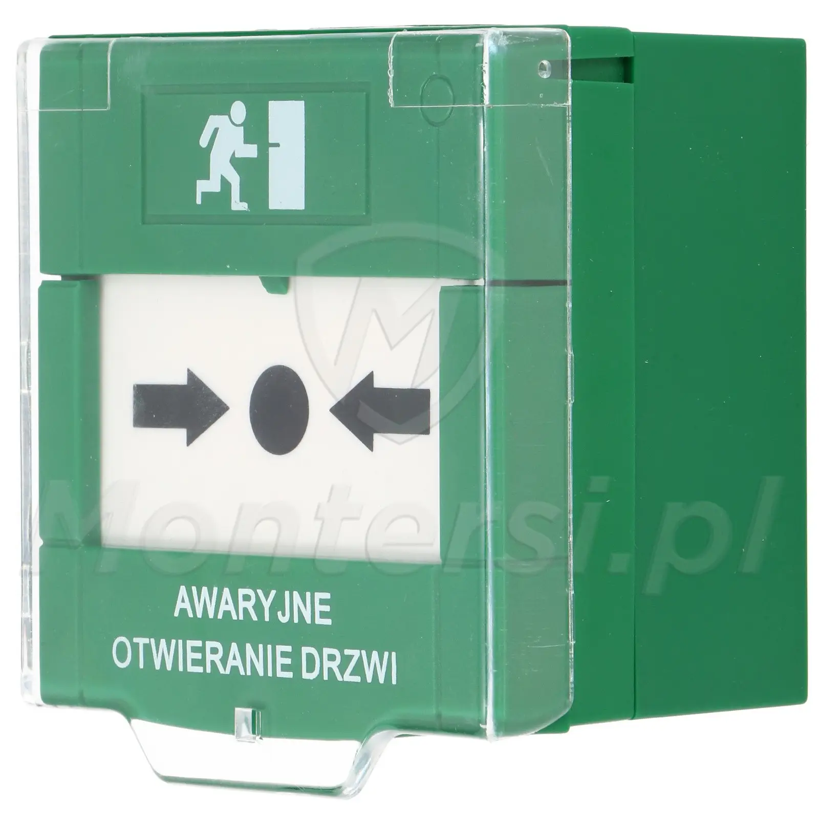 PW-GREEN-POL-N - przycisk awaryjnego otwierania