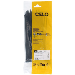 Opaska kablowa czarna 3,6 x...