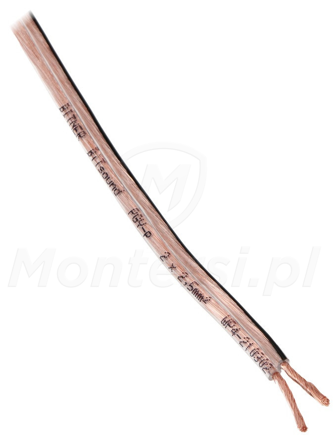 Miedziany przewód głosnikowy BiTsound PGY-p 2 x 2.5 mm2
