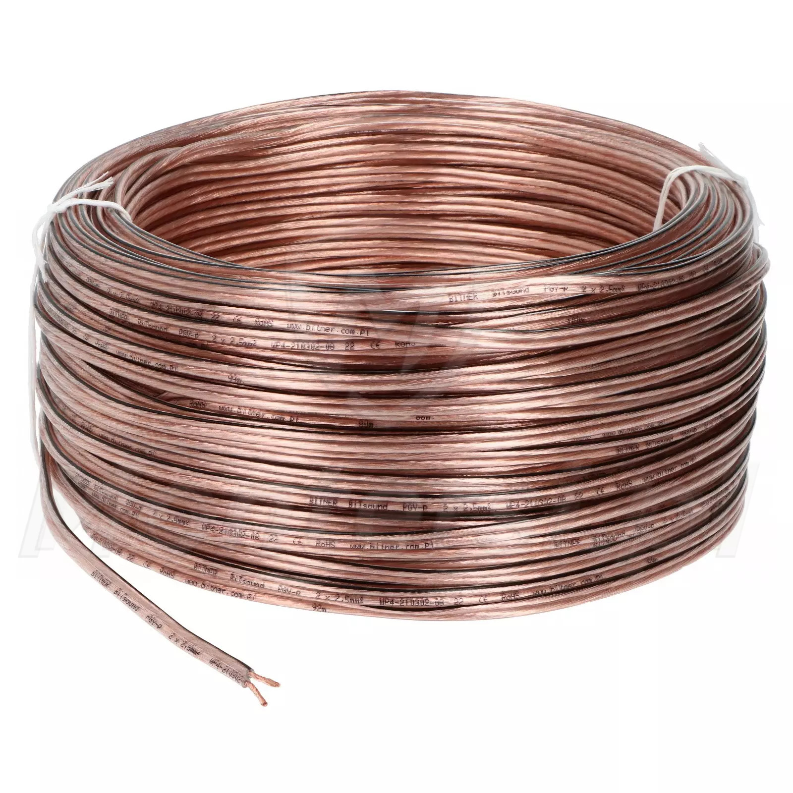 Miedziany przewód głosnikowy BiTsound PGY-p 2 x 2.5 mm2 (100 m)