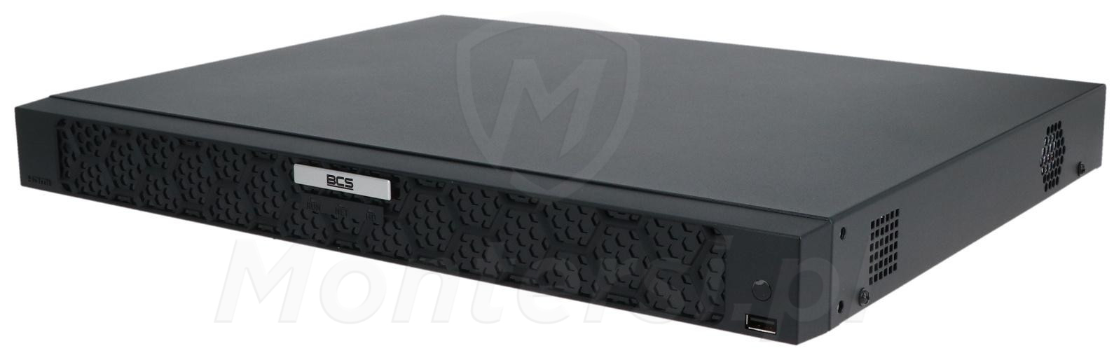 BCS-P-NVR1604-A-4K(5) - 16-kanałowy rejestrator IP, 16 Mpx, 320 Mb/s