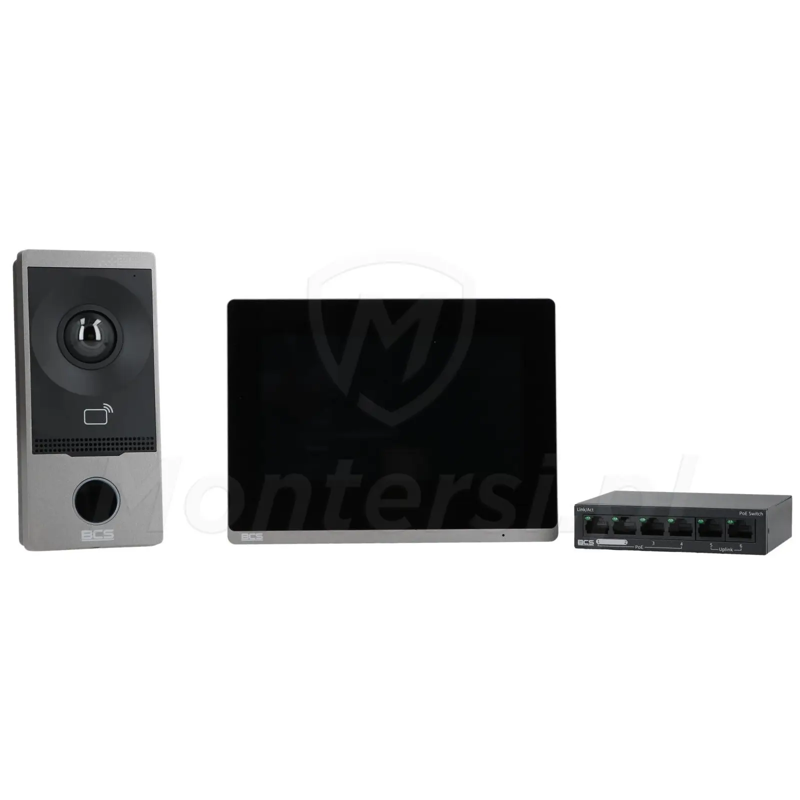 BCS-P-VIS01 - panel bramowy + monitor + switch