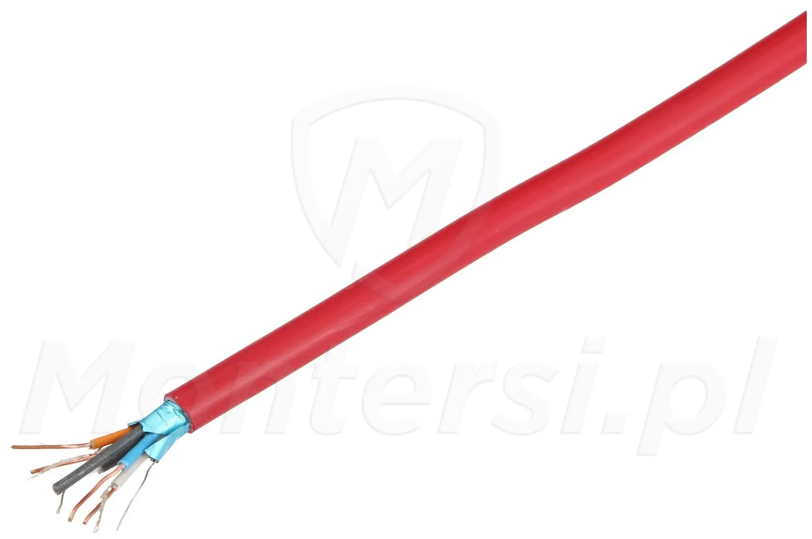 HTKSHekw FE180/PH90 E90 2x2x0,8mm - Ognioodporny, bezhalogenowy kabel telekomunikacyjny, 1m