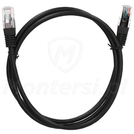 patchcord-u-utp-kat5e-dlugosc-1m-czarny