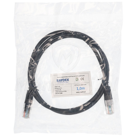 patchcord-u-utp-kat5e-dlugosc-1m-czarny