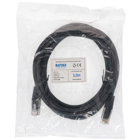 patchcord-u-utp-kat5e-dlugosc-3m-czarny