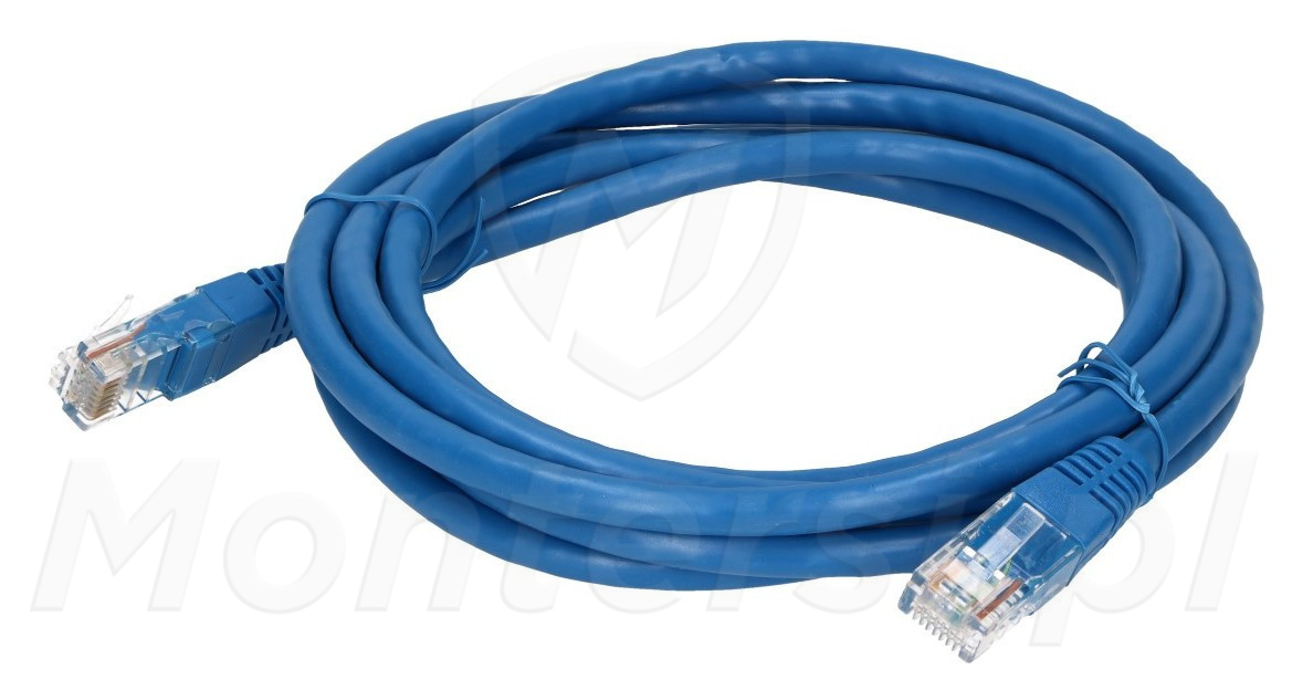 Patchcord U/UTP kat.6, długość 2m - niebieski