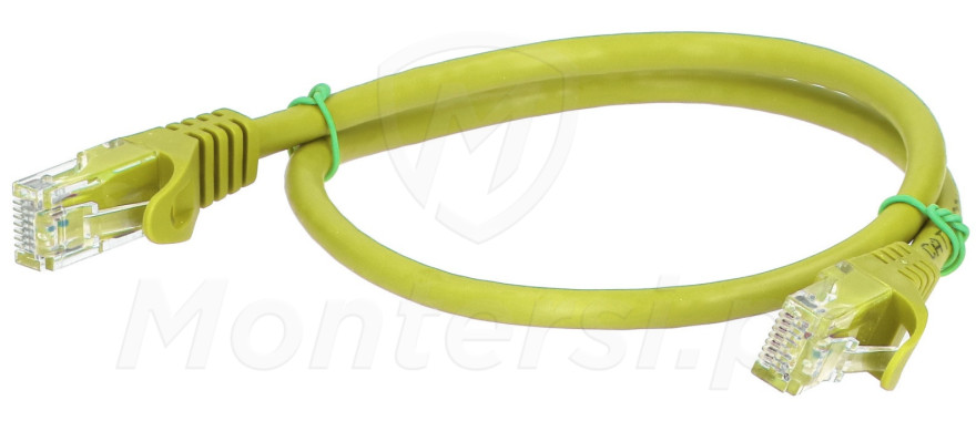 patchcord-u-utp-kat6-dlugosc-05m-zolty