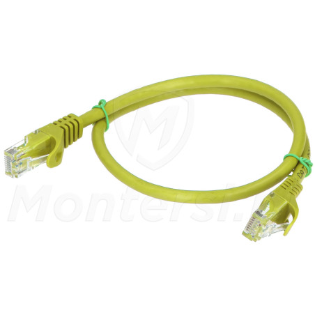 patchcord-u-utp-kat6-dlugosc-05m-zolty