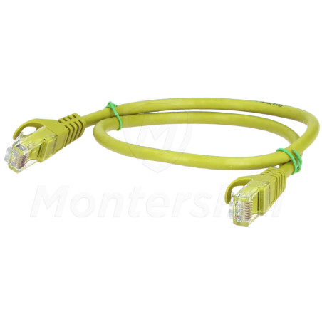 patchcord-u-utp-kat6-dlugosc-05m-zolty