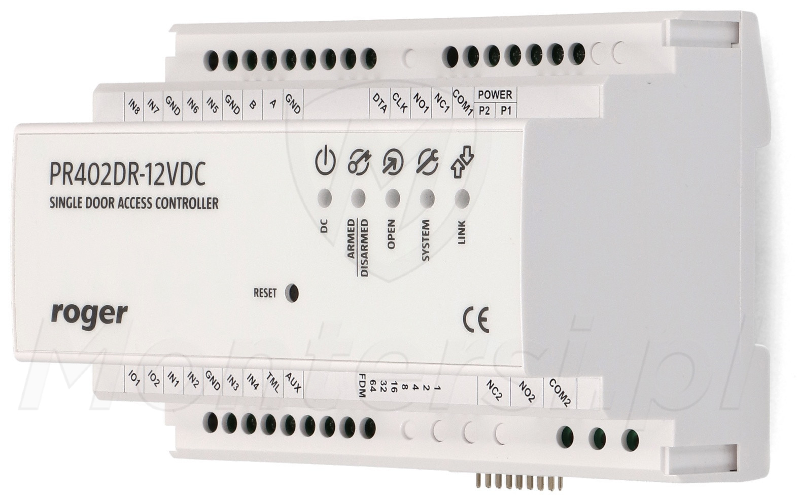 PR402DR-12VDC - Kontroler dostępu w obudowie na szynę DIN