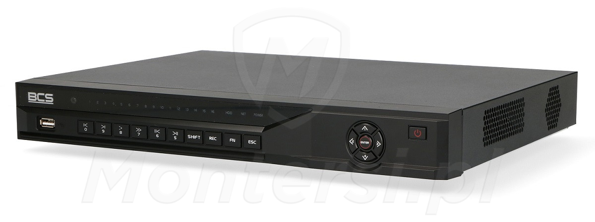 BCS-NVR1602-4K-III - 16-kanałowy rejestrator IP, 320Mb/s, 12Mpx