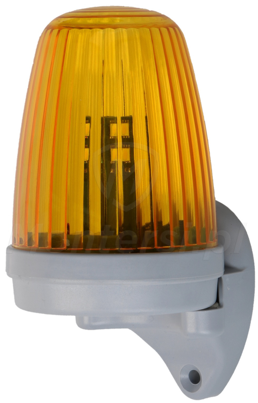 Pomarańczowa lampa sygnalizacyjna KOGUT z uchwytem do montażu bocznego, antena 433.92MHz
