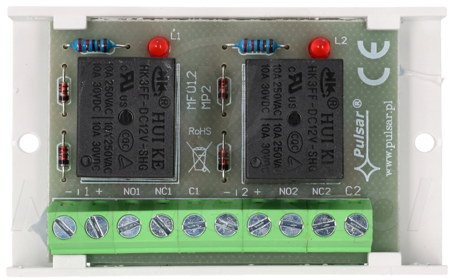 AWZ529 - Moduł przekaźnikowy MP2, 30 V DC / 50V AC / 2 A