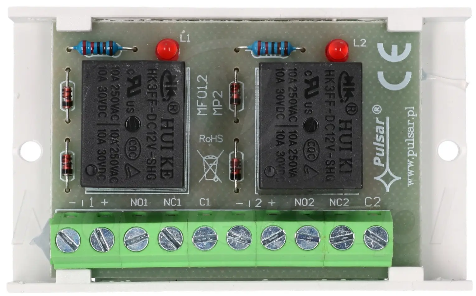 AWZ529 - Moduł przekaźnikowy MP2, 30 V DC / 50V AC / 2 A