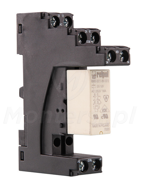 RM85 1P - Przekaźnik 230V w podstawce 1x 250V/16A