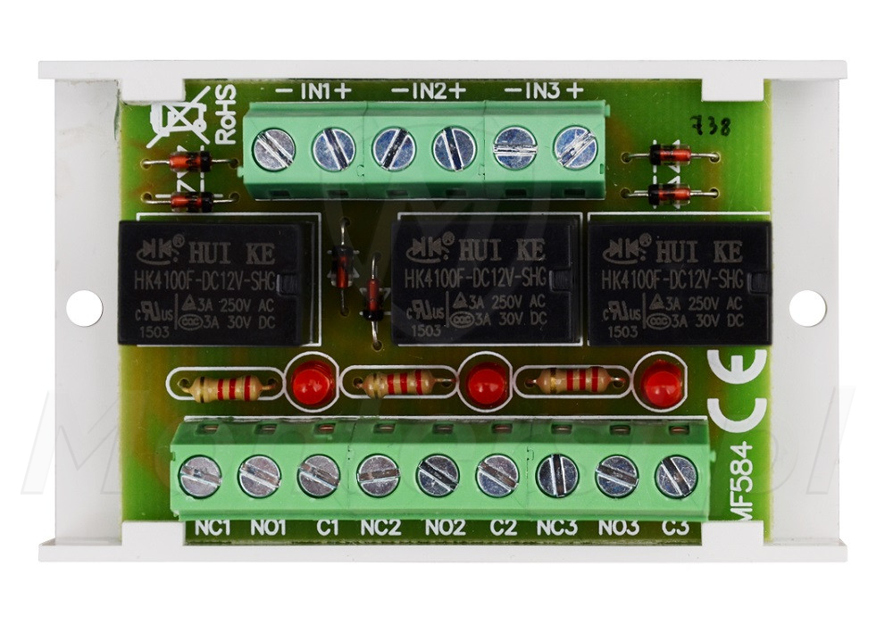 AWZ528 - Moduł przekaźnikowy PU3, 30V DC / 50V AC / 1 A