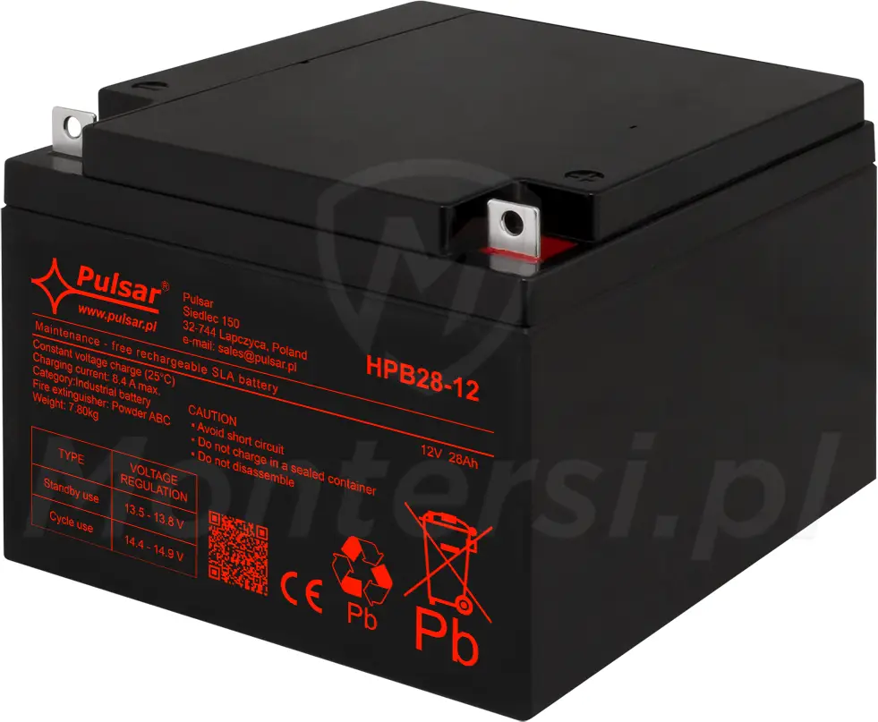 28 Ah / 12 V - Akumulator HPB28-12