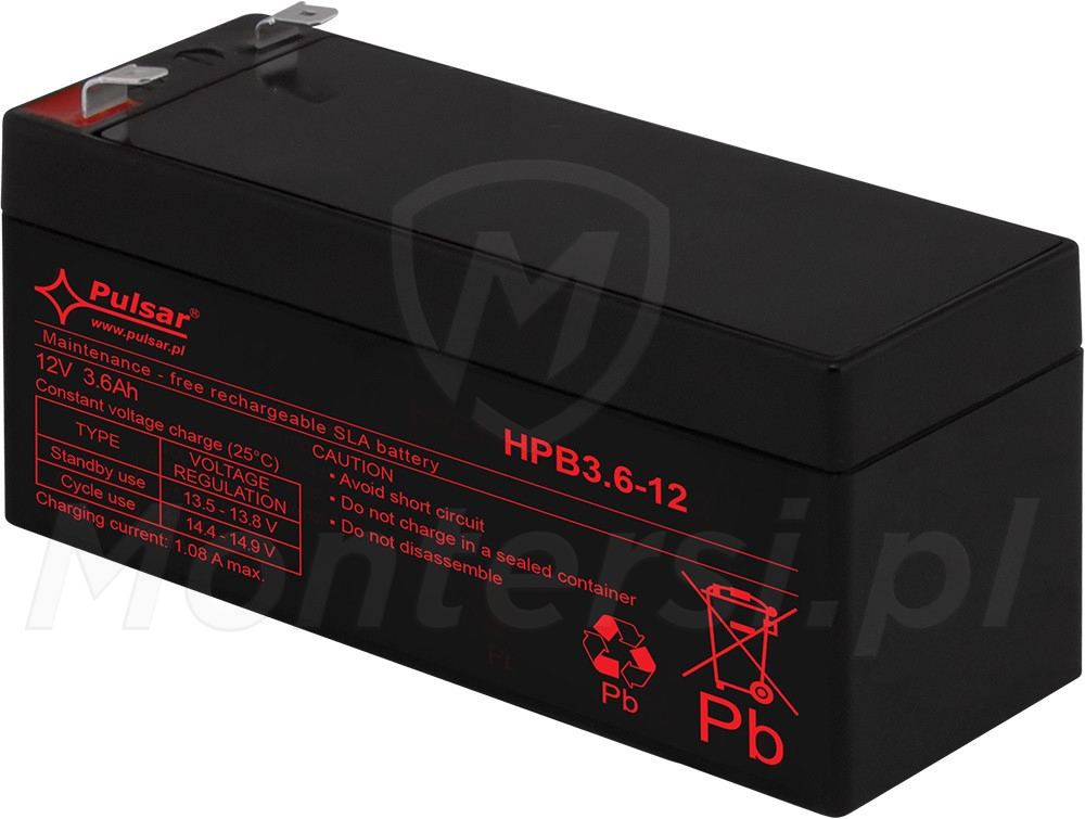 3.6 Ah / 12 V - Akumulator HPB3,6-12