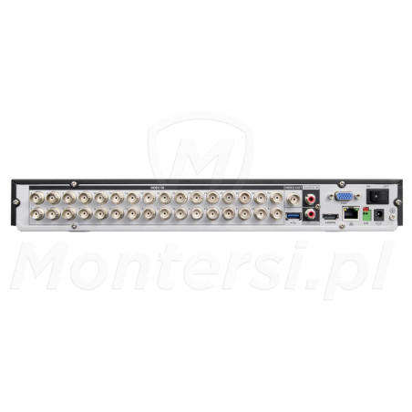 BCS-L-XVR3202-AI - tył rejestratora + porty