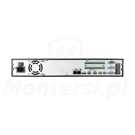 BCS-L-NVR1604-A-8K-Ai2 - tył rejestratora + porty