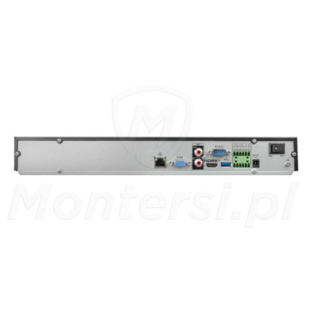 BCS-L-NVR3202-A-8K-Ai3/Pro - tył rejestratora + porty