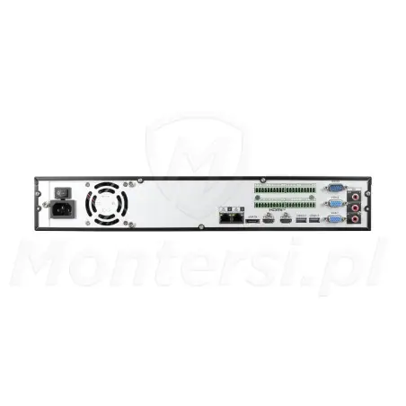 BCS-L-NVR3204-A-8K-Ai2 - tył rejestratora + porty