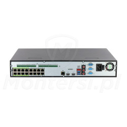 BCS-L-NVR1604-A-8K-16P-Ai2 - tył rejestratora + porty