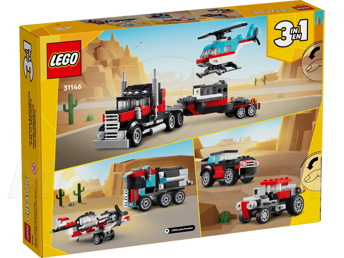 LEGO® Creator „Ciężarówka z platformą i helikopterem”