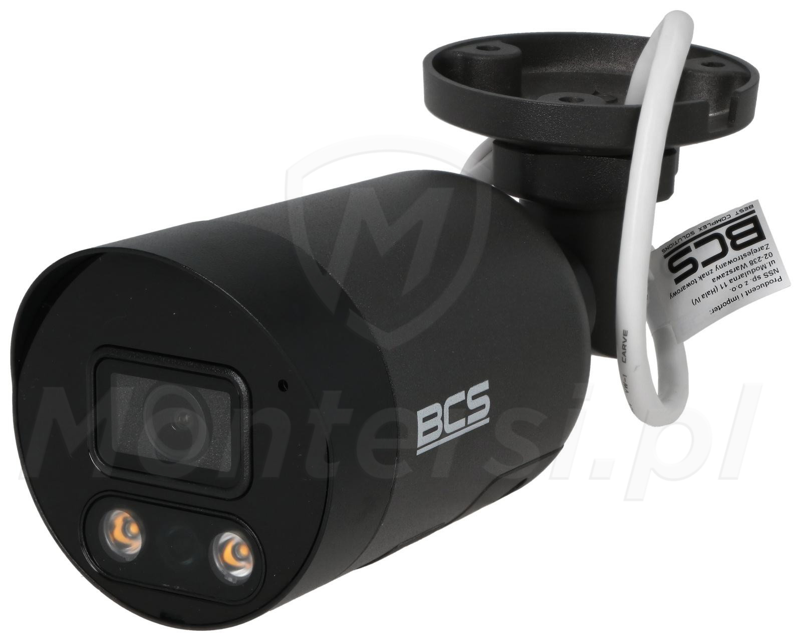 BCS-P-TIP28FSR4L4-Ai2-G - Tubowa kamera IP, 8 Mpx, IR+LED, Mikrofon + Głośnik