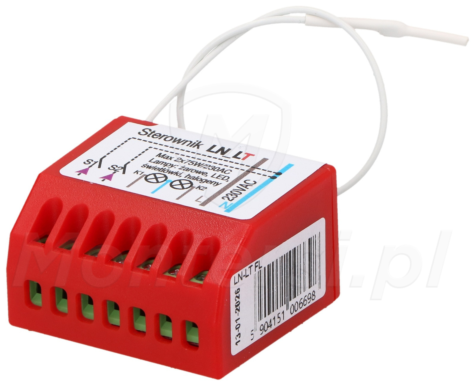 LN-LT - 2 kanałowy odbiornik radiowy do lamp - FLOR 120
