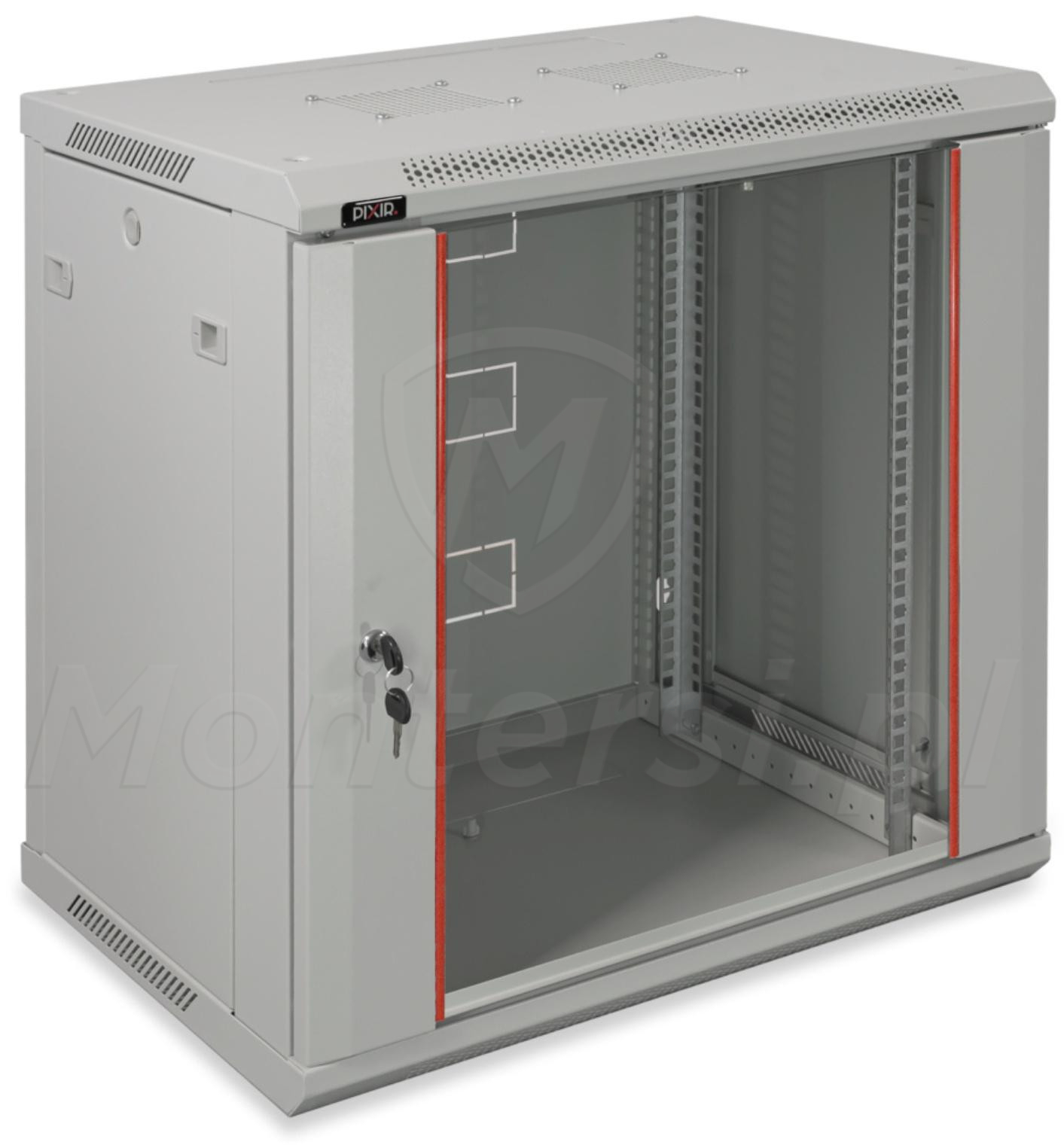 PIX-R19W-12U-450-G - Szafa wisząca 12U 450 mm, blacha 1,2 mm