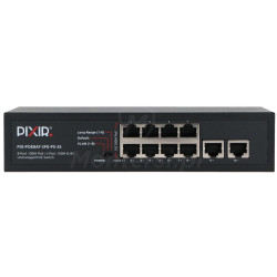 PIX-POE8AT-2FE-PS-3S - przód switcha PoE