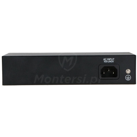 PIX-POE4AT-2FE-PS-3S - tył switcha PoE